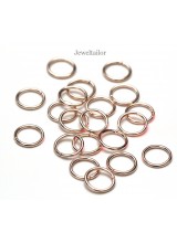 NEW! 100 Shiny Rose Gold Plated 8mm Jump Rings 1mm Thick  ~ Jewellery Making Essentials